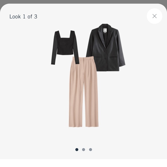 BESTSELLER! Abercrombie & Fitch Black Long-Sleeve Crepe Squareneck Top NWT! - Picture 2 of 5